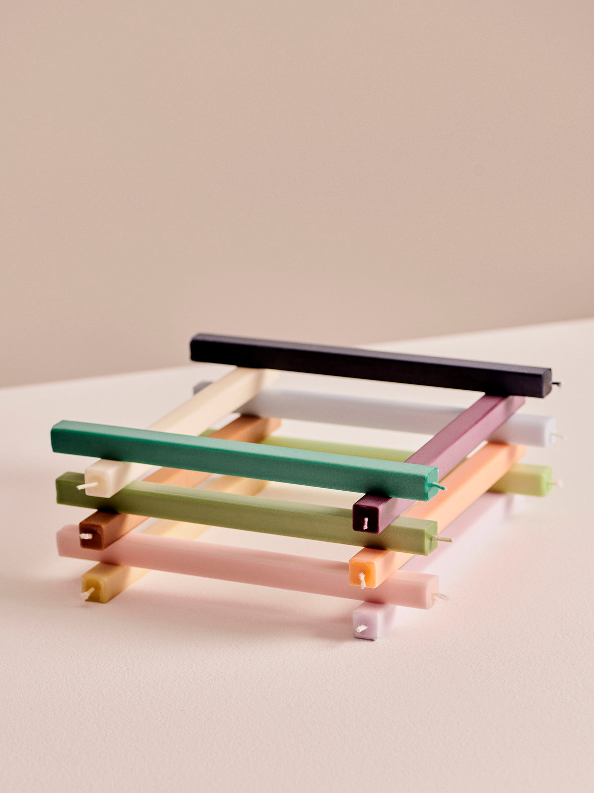 Square stearinlys - Lavender